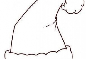 Come disegnare un cappello di babbo natale da colorare